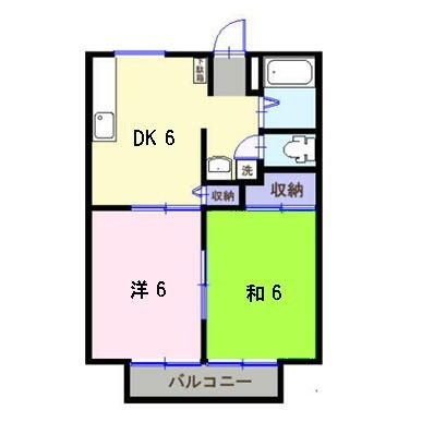 ツイン Bの間取り