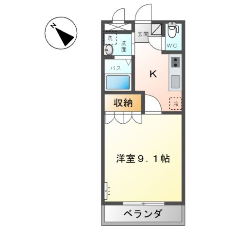 エバーハイム岩津の間取り