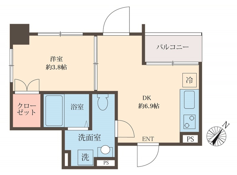 スフィア日本橋富沢町の間取り