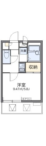 レオパレスオネスティの間取り