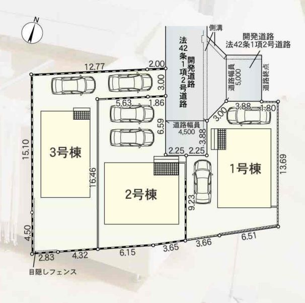 厚木市下川入新築戸建て　第18-1号棟の区画図|配置図「厚木市下川入新築戸建て」