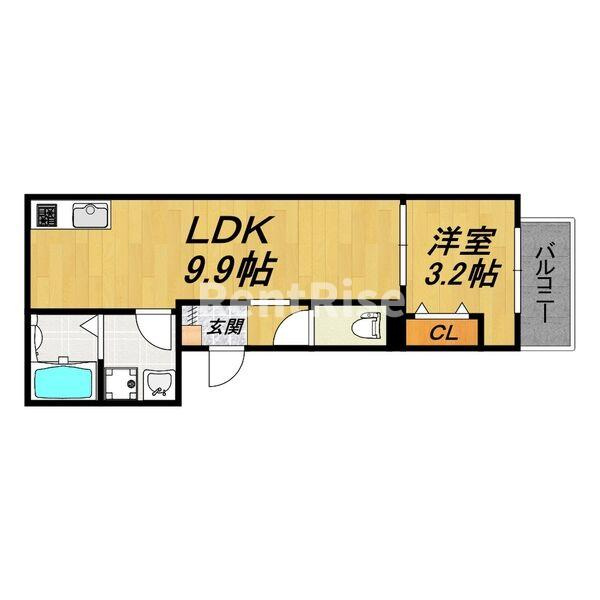 LE COCON 江南Ⅲの間取り