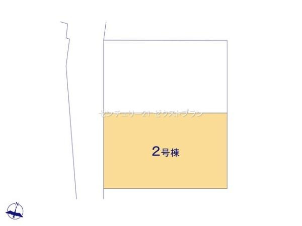 北群馬郡吉岡町1期 2号棟の区画図|区画図