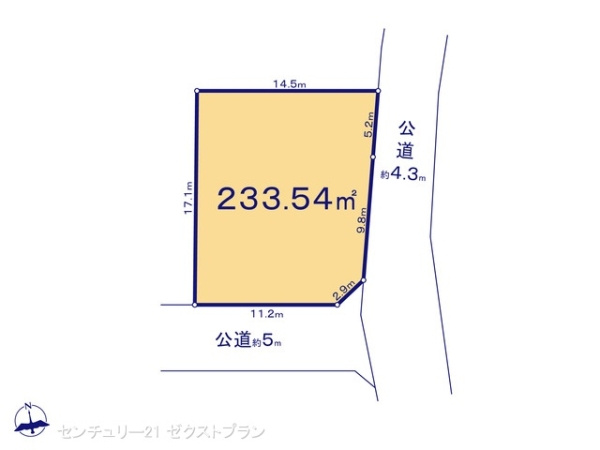 伊勢崎市西久保町３丁目の売地