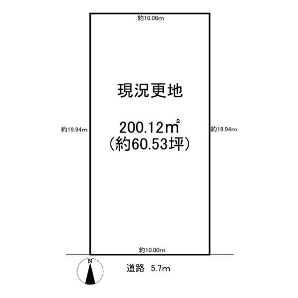 北葛城郡上牧町片岡台１丁目の売地の土地図