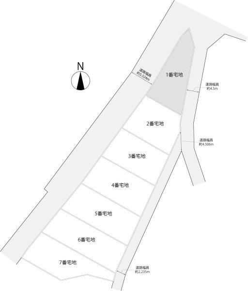 横浜市緑区鴨居３丁目の売地の土地図