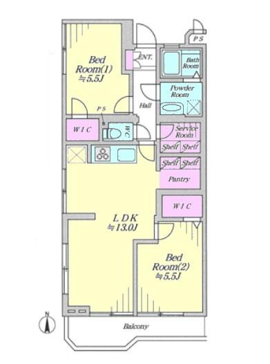 プラネット元住吉の間取り