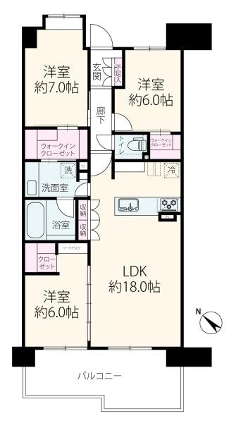 ラムーナ横浜戸塚フォレストリッジの間取り