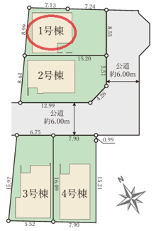 【区画図】 | Terrechez大津市雄琴１期 | 区画図
