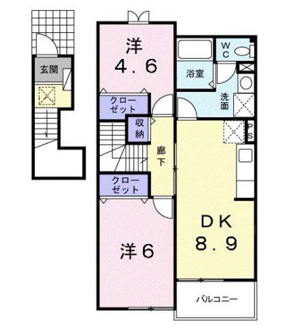 【間取り】 | メルヴェーユⅢ