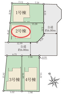 【区画図】 | Terrechez大津市雄琴１期 | 区画図