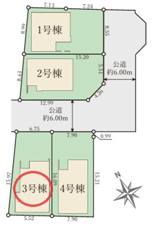 【区画図】 | Terrechez大津市雄琴１期 | 区画図
