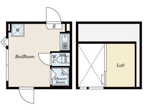 ソフィアユニゾンの間取り|ロフト付のワンルーム★