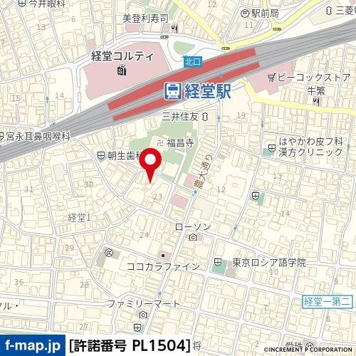 メゾン経堂の地図