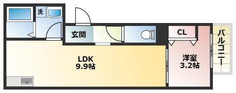 LECOCON江南Ⅲの間取り