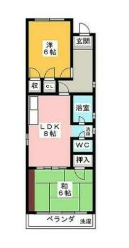 山森ハイツの間取り
