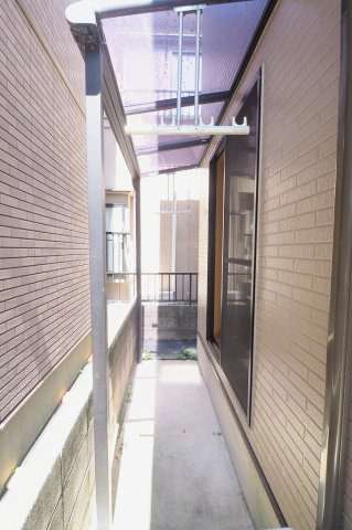 横手住宅のバルコニー