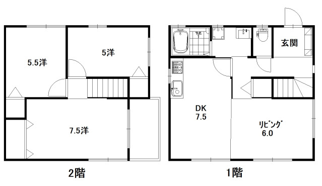 横手住宅の間取り