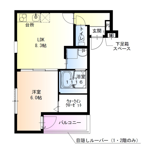 【間取り】 | フジパレス北野田Ⅵ番館
