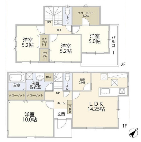 【間取り】 | 北本市中丸3丁目　中古戸建　