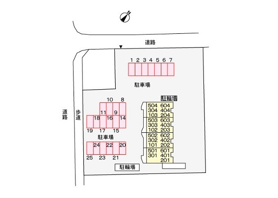 横浜市戸塚区上品濃の賃貸マンションの区画図