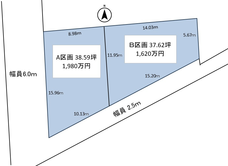 中新町土地2区画の画像