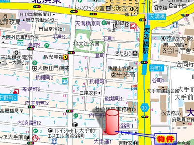 【地図】 | クレアート大手前グランアクシア
