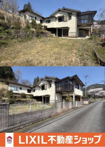 吉野郡吉野町大字志賀　中古戸建の外観|約3万本の桜が山一面に広がって春は圧巻！夏は吉野川で川遊びやBBQ、秋は紅葉もきれいで年間通して1年中楽しめるのが魅力(^^)/