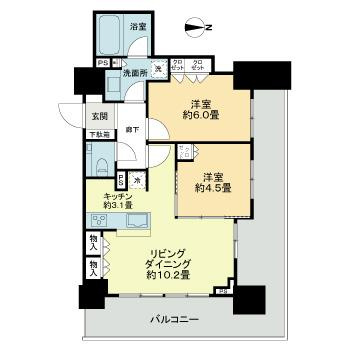 シティタワー札幌の間取り