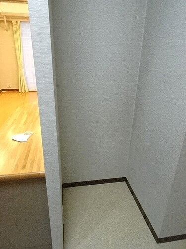 ライオンズステーションタワー東札幌のキッチン|冷蔵庫置場