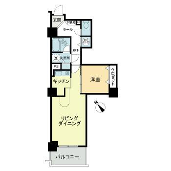 ライオンズステーションタワー東札幌の間取り