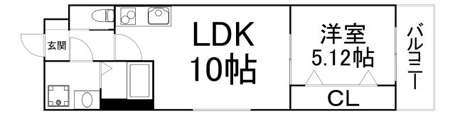 【間取り】 | エスグランデ中崎町