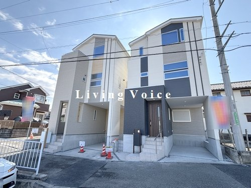 【外観】 | 【仲介手数料０円】相模原市緑区橋本7丁目3期　新築一戸建て　1号棟　全2棟 | 全体　相模原市緑区橋本7丁目3期　新築一戸建て　全2棟