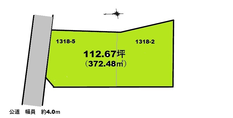 入間市仏子売地の土地図|約112.67坪日当り良好