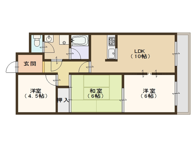 【間取り】 | ドリーム中加賀屋