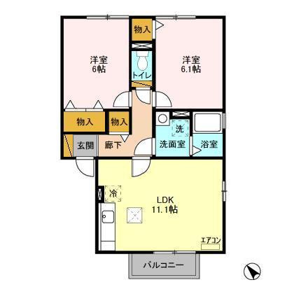 ハイツマールコリーナの間取り