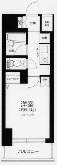 日神パレステージ三軒茶屋第2　分譲賃貸　高層階　オートロックの間取り