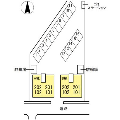 【区画図】 | リッツハウス　ＡＳＵＫＡ　B棟