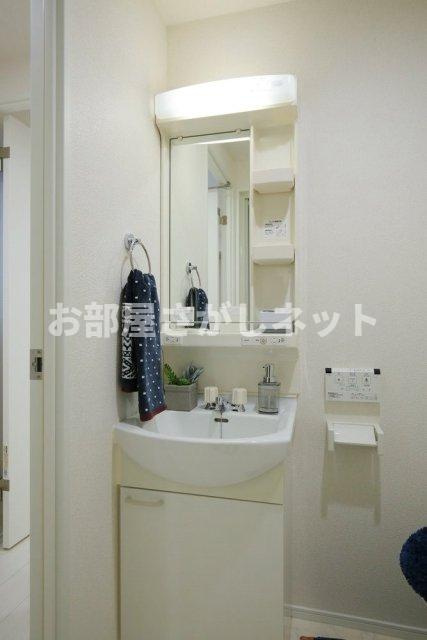 小石川フィエルテ【おとり物件なし】#学生・社会人にオススメ！初期費用分割払いOK！の洗面所|※家具・家電・小物はイメージです
