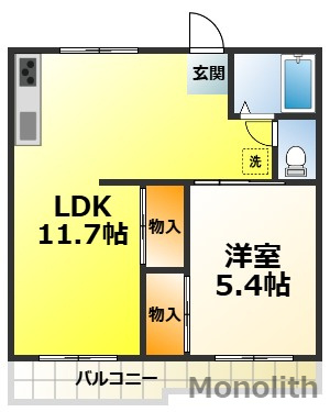 エクセレート府中B棟の間取り