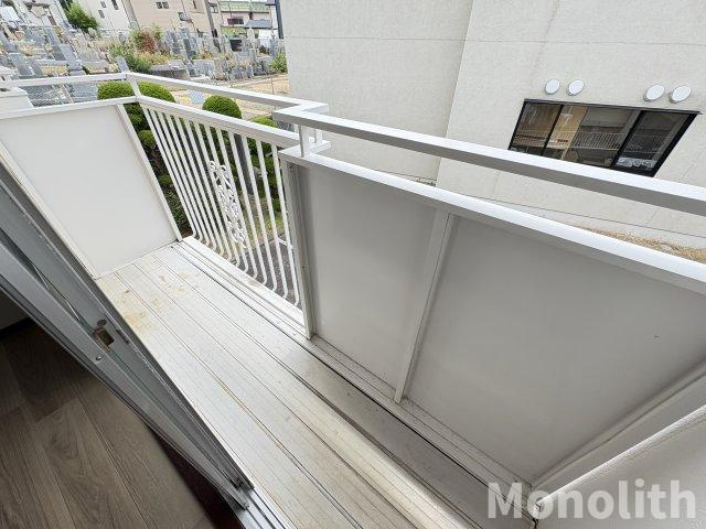 エクセレート府中B棟のバルコニー