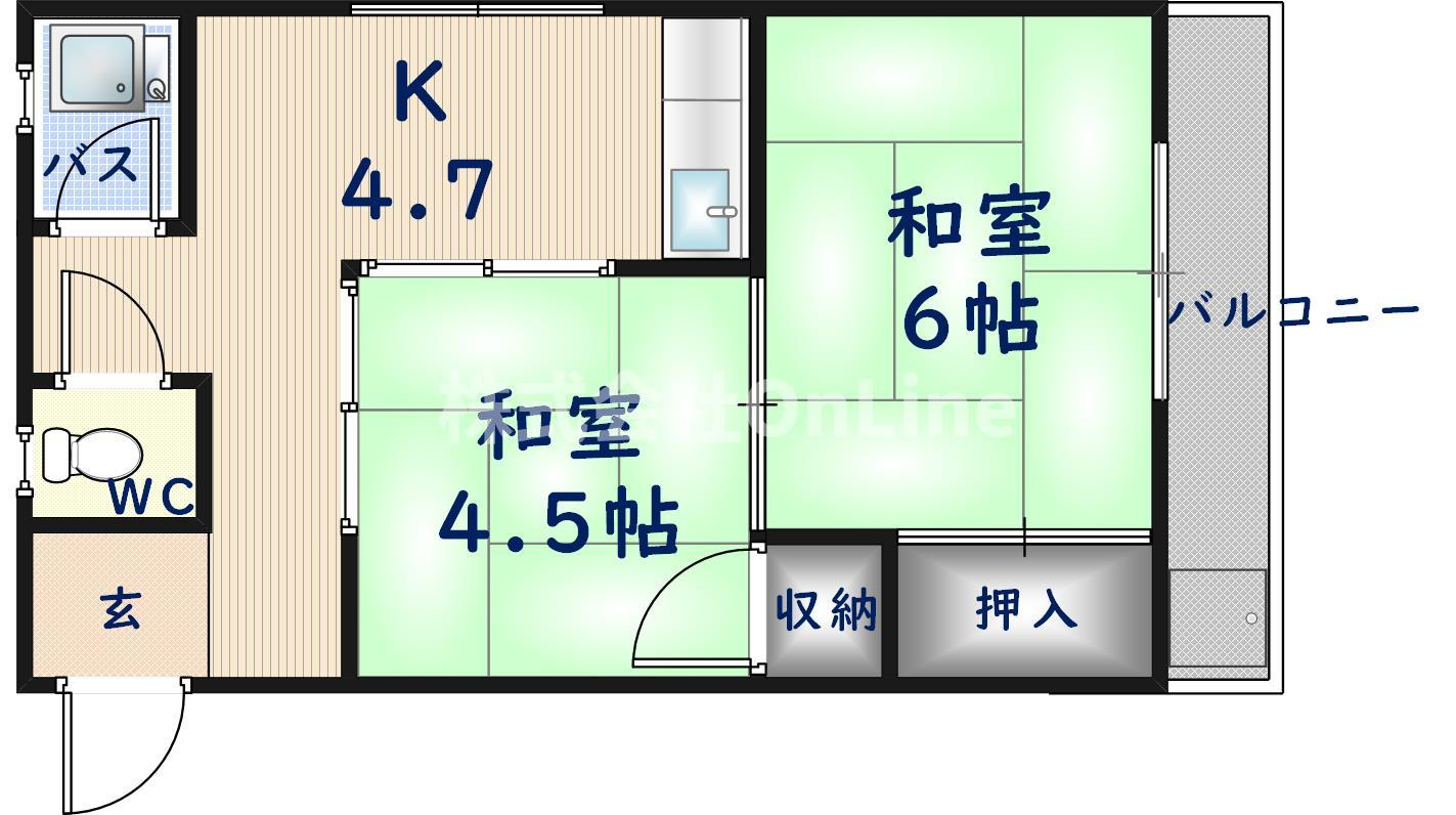 RHYTHM八尾の間取り