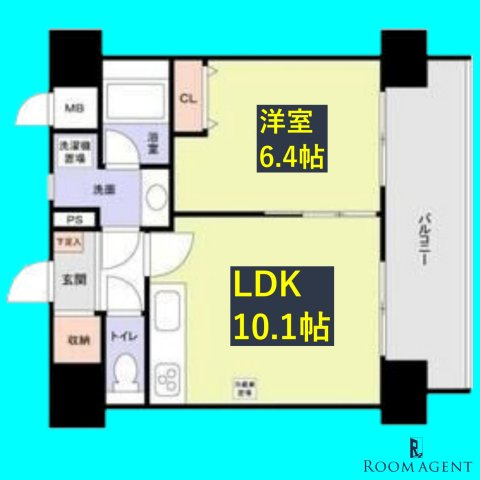 スタジオスクエア泉の間取り
