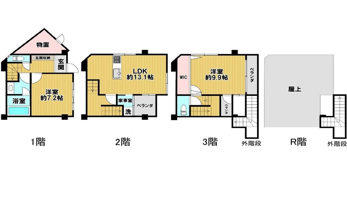 西区南観音町テラスハウス