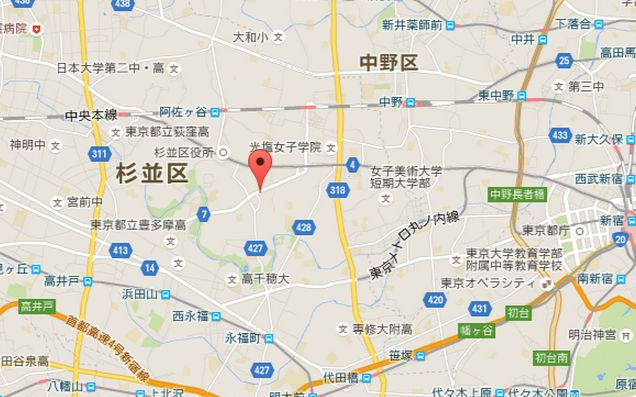 ルーブル新高円寺の地図|ルーブル新高円寺の所在地