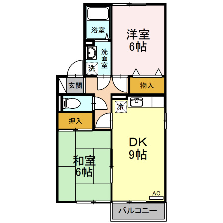 セジュールＭＥ きりたの間取り