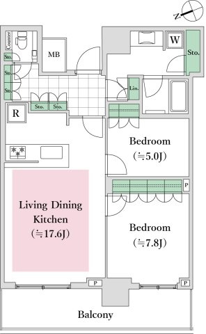 ザ・タワー横浜北仲の間取り