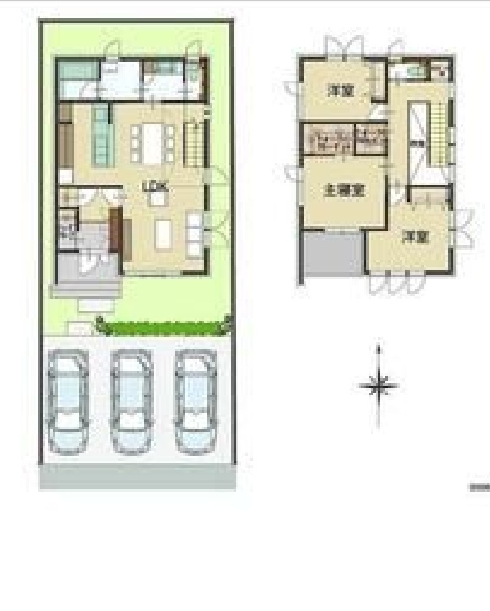 売戸建　小山市西城南の間取り