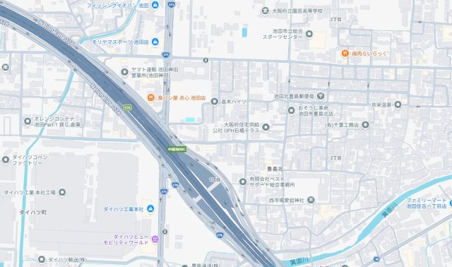 池田市豊島北　新築一戸建ての地図