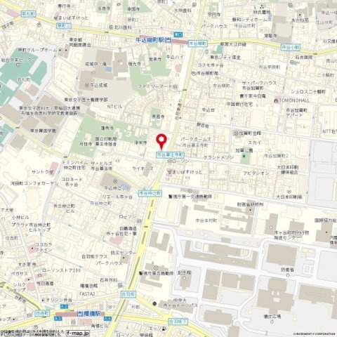 ライオンズマンション市谷薬王寺の地図|ライオンズマンション市谷薬王寺